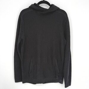 Lululemon Men's Alpine Air Pullover Hoodie Charcoal Grey Merino Wool NO SIZE TAG